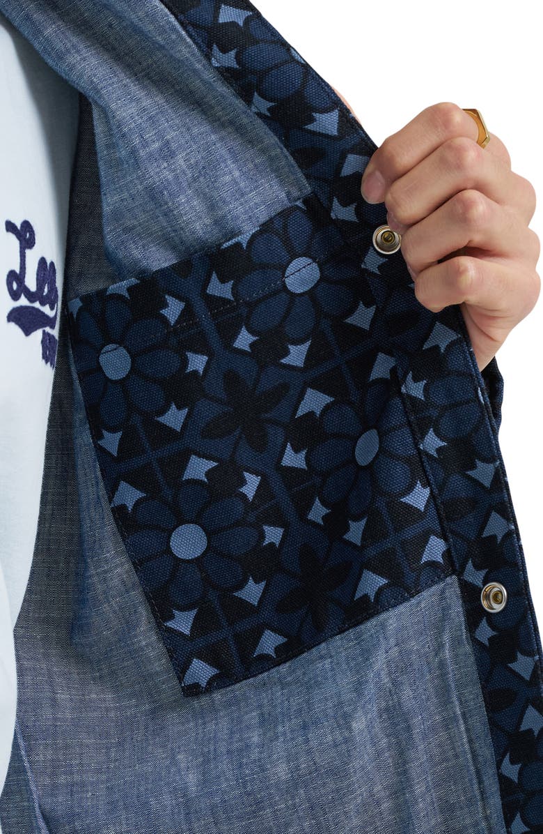 Lee Floral Print Denim Jacket, Alternate, color, 