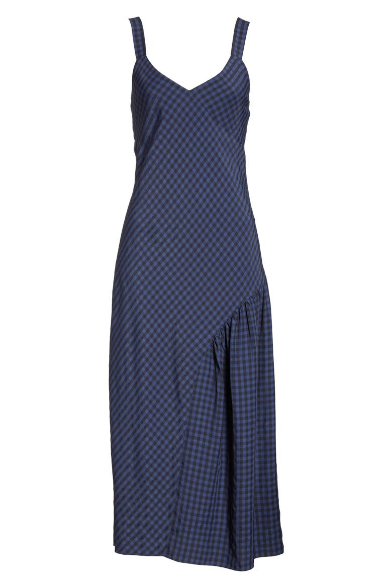 Gingham Slipdress, Alternate, color, NAVY MULTI
