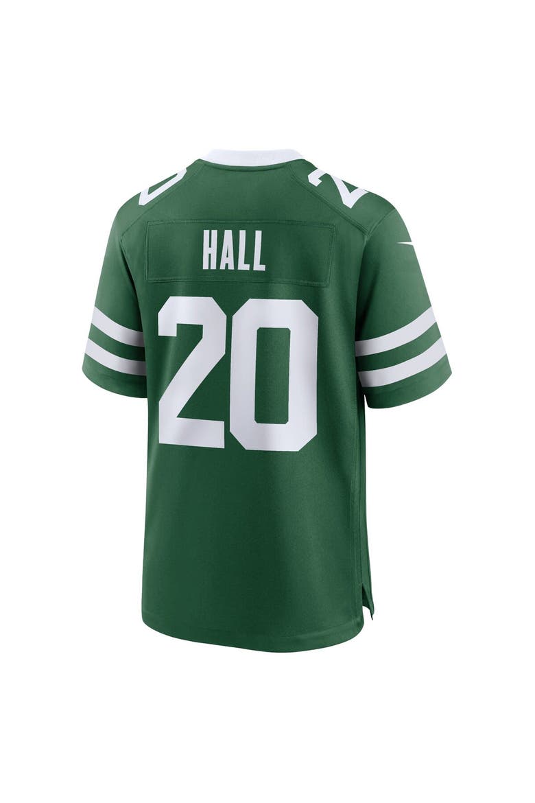 Men's Nike Breece Hall Legacy Green New York Jets Game Jersey, Alternate, color, Green