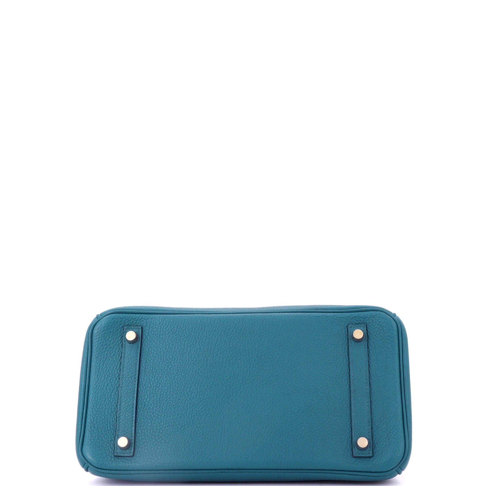 Pre-Owned Hermes Birkin Handbag Blue Togo with Gold Hardware 30, Alternate, color, 