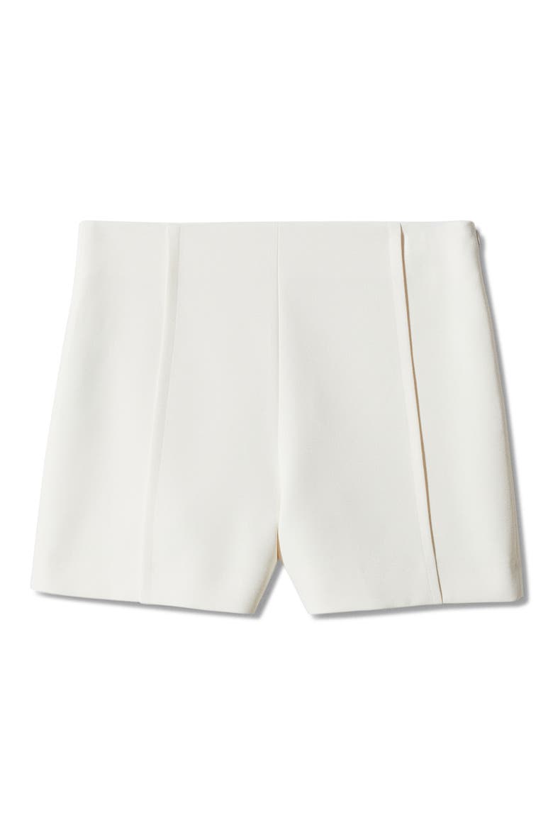 High Waist Shorts, Alternate, color, OFF WHITE
