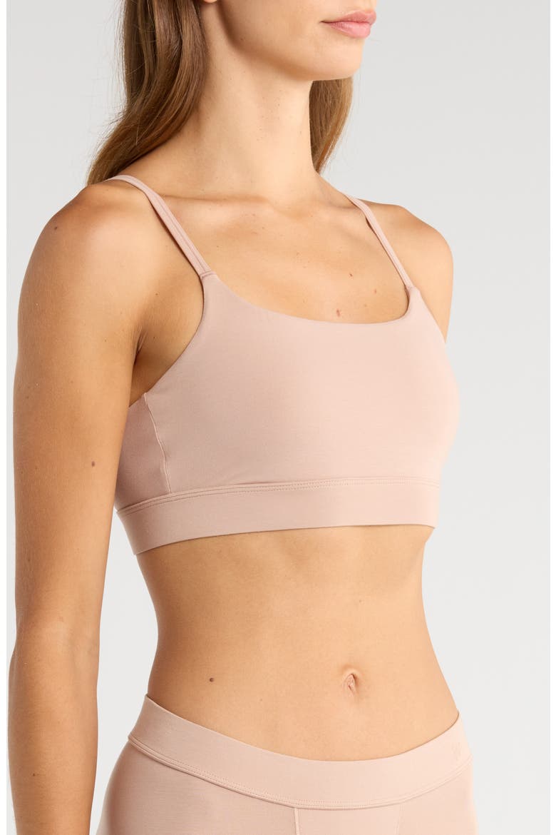 Luxe Icon Stretch Modal Adjustable Bralette, Alternate, color, CHAI