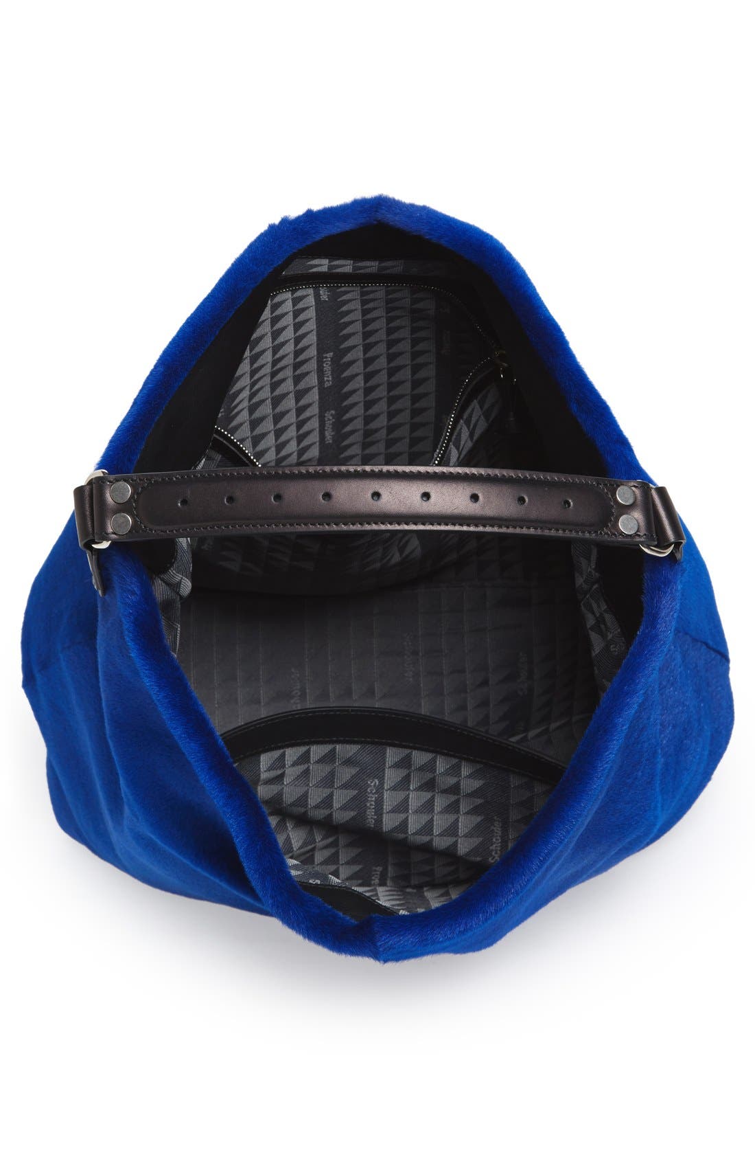 Genuine Shearling Hobo, Alternate, color, COBALT BLUE