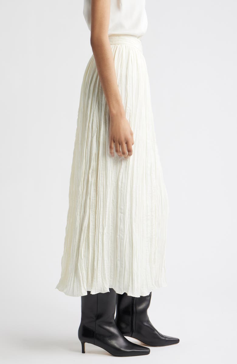 Crinkle A-Line Maxi Skirt