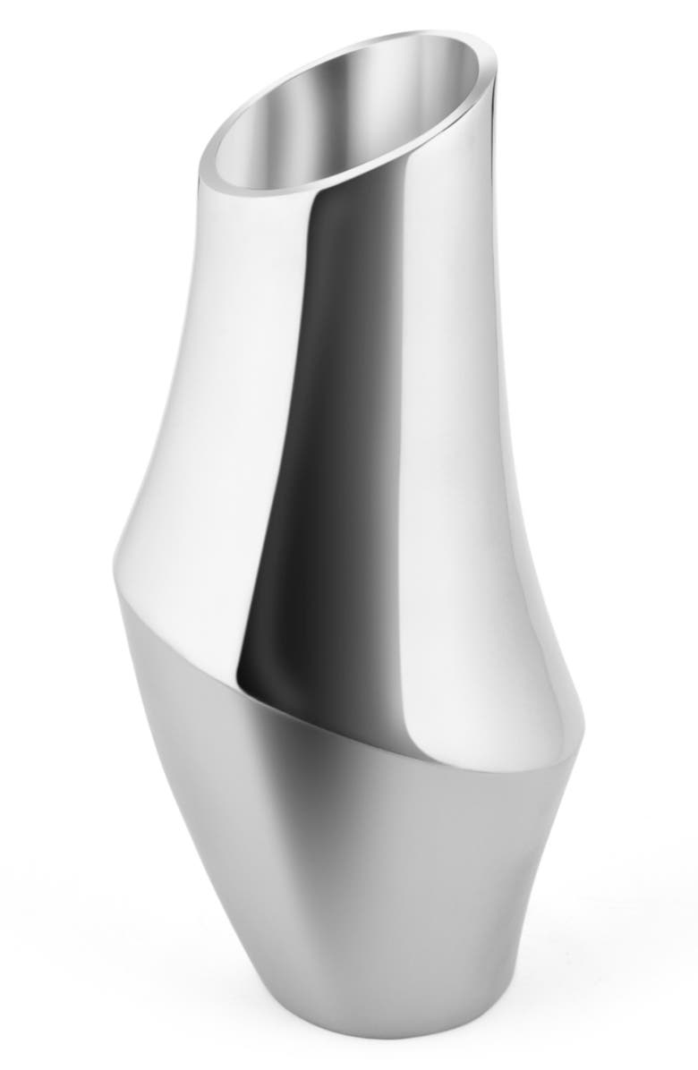 Nambé Symphony Vase, Alternate, color, Silver