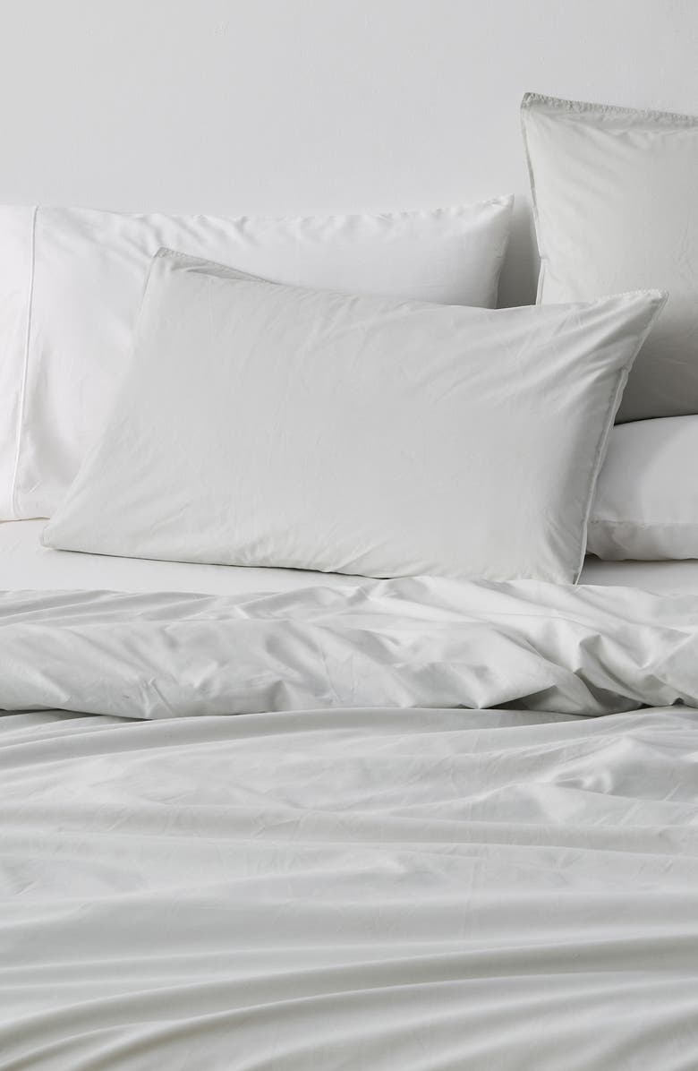 Verlee Cotton Percale Set of 2 Standard Shams, Alternate, color, Glacier