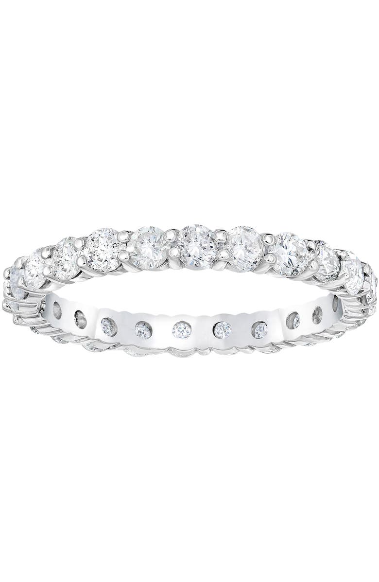 Bliss Diamond 1 1/2 Ct Diamond Eternity Ring Womens Stackable Gold Band Lab Created, Main, color, 