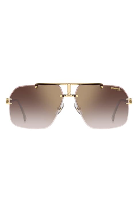 Carrera 63mm Oversize Gradient Square Sunglasses