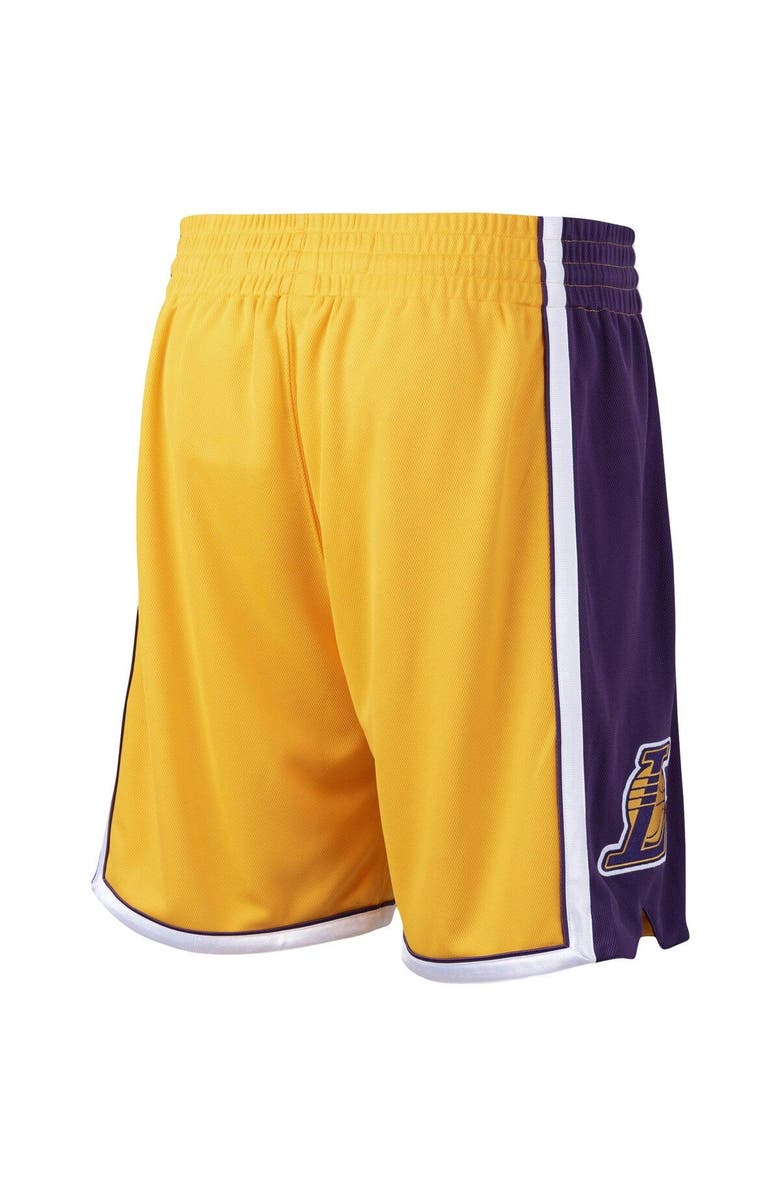 Mitchell & Ness Men's Mitchell & Ness Gold Los Angeles Lakers 2009-10 Hardwood Classics Authentic Shorts, Alternate, color, 