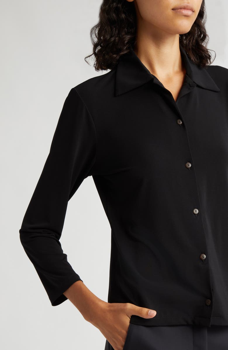 Vince Long Sleeve Button-Up Shirt, Alternate, color, Black