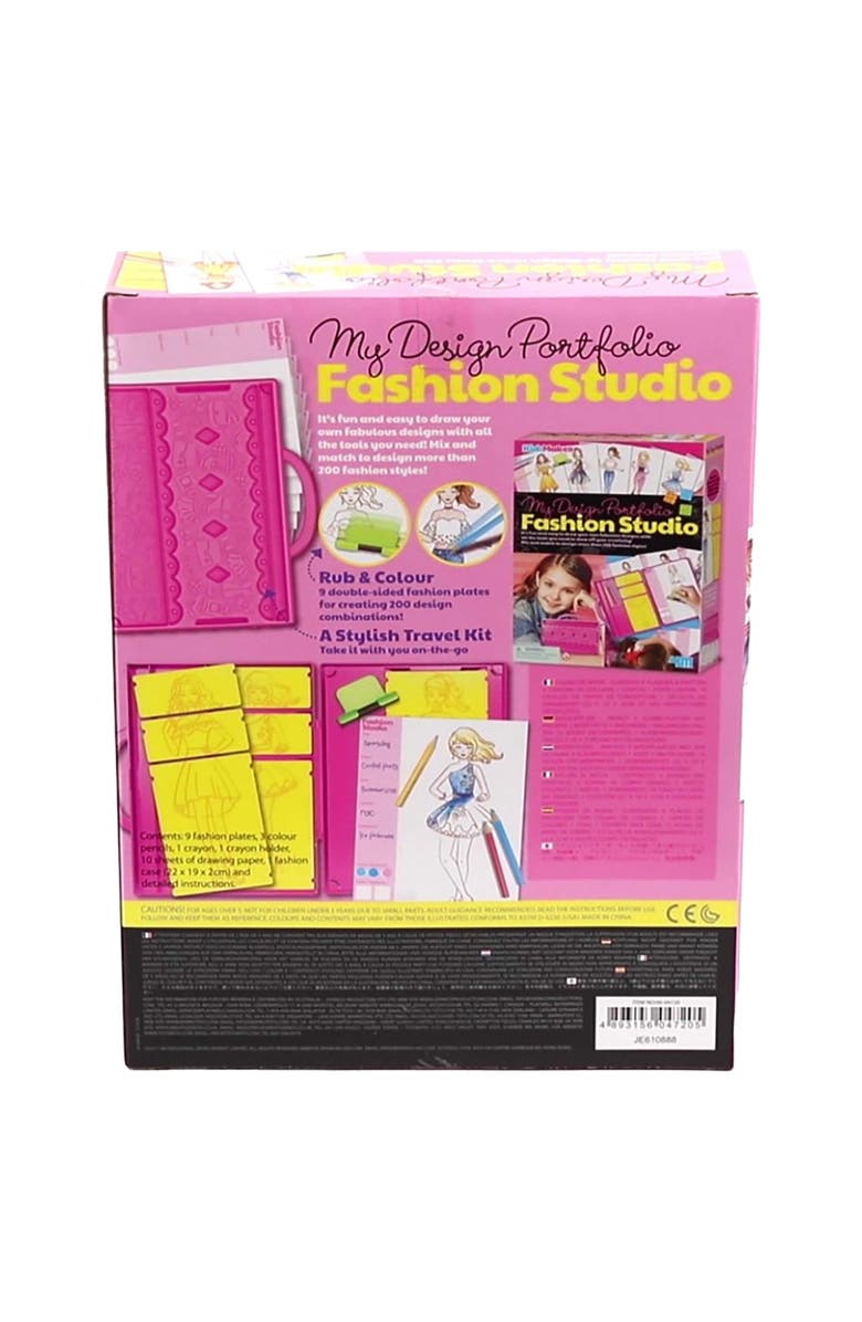 4M Kidzmaker Fashion Studio Design & Draw Outfits, Alternate, color, Multicolored