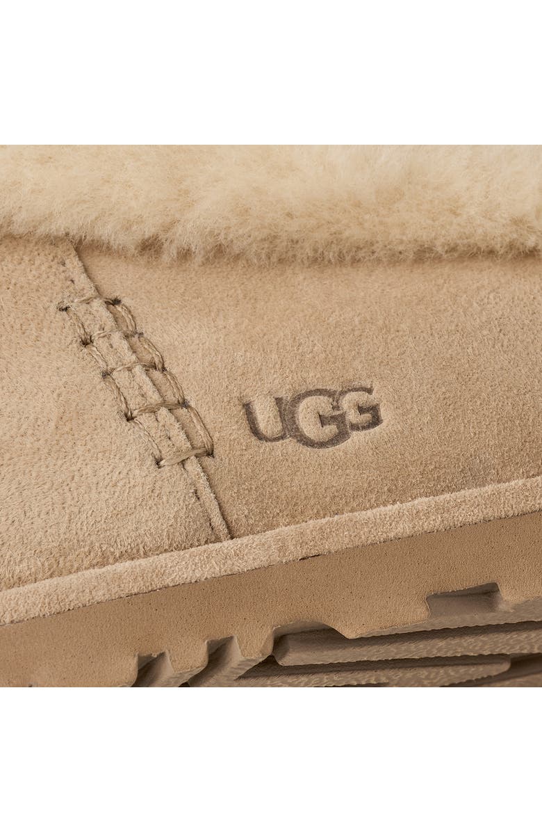 UGG<sup>®</sup> Zora Genuine Shearling Trim Ballet Flat, Alternate, color, Sand
