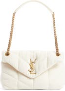 Saint Laurent Small Loulou Puffer Cotton Twill Shoulder Bag