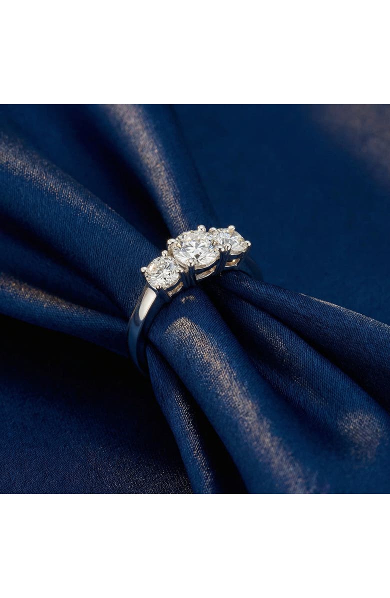 Bliss Diamond 1 1/2ct 3 Stone Round Diamond Engagement Ring 14K Gold Lab Grown, Alternate, color, 14K White Gold