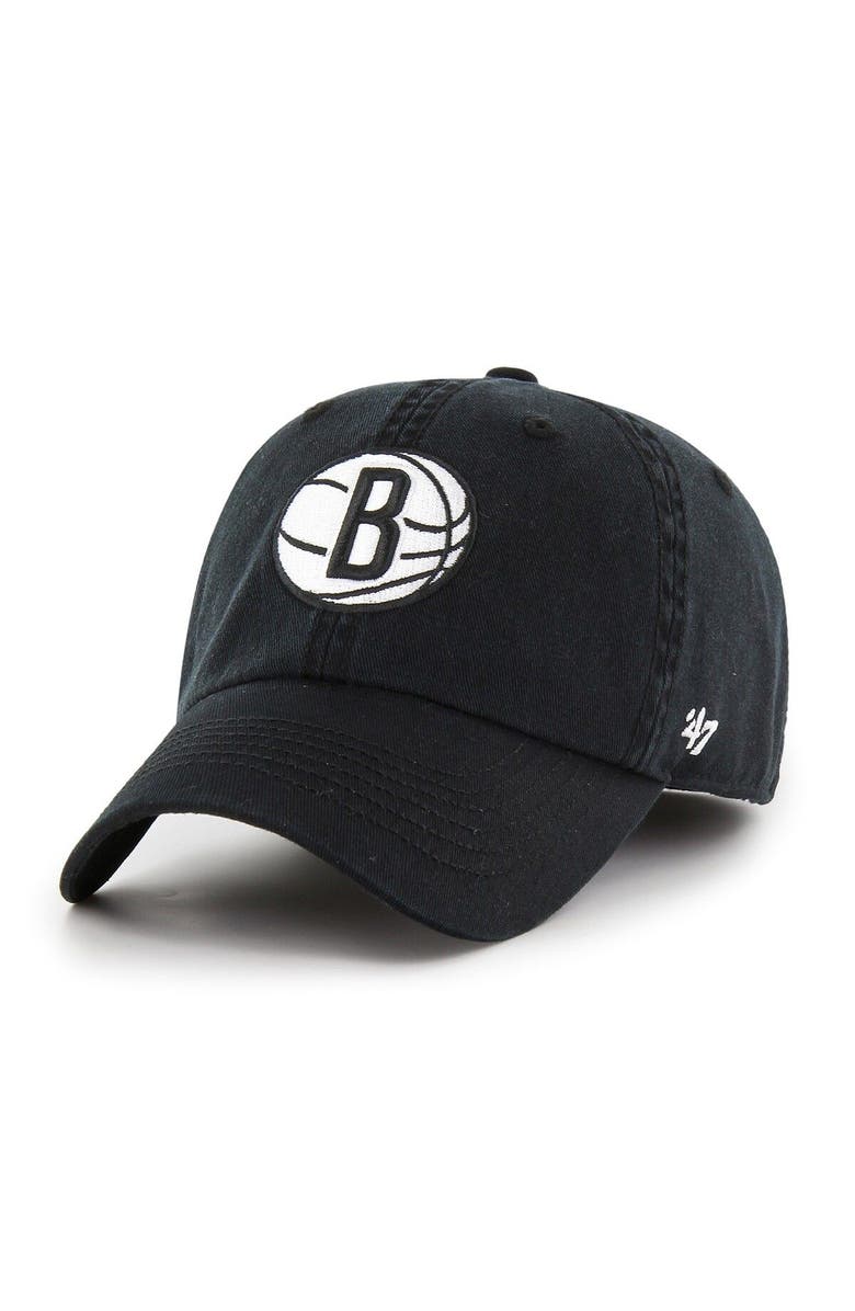 '47 Men's '47 Black Brooklyn Nets  Classic Franchise Fitted Hat, Main, color, Black