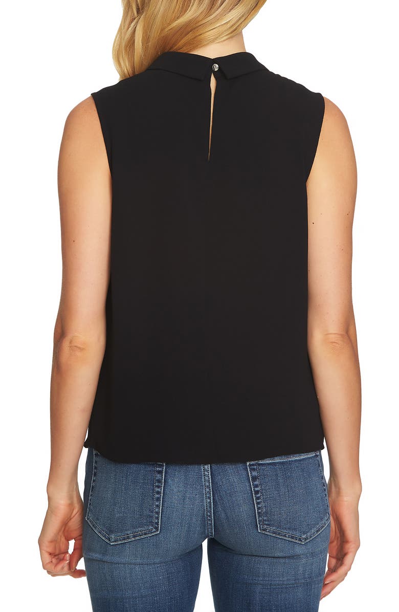 CeCe Collared Pleat Front Blouse, Alternate, color, 