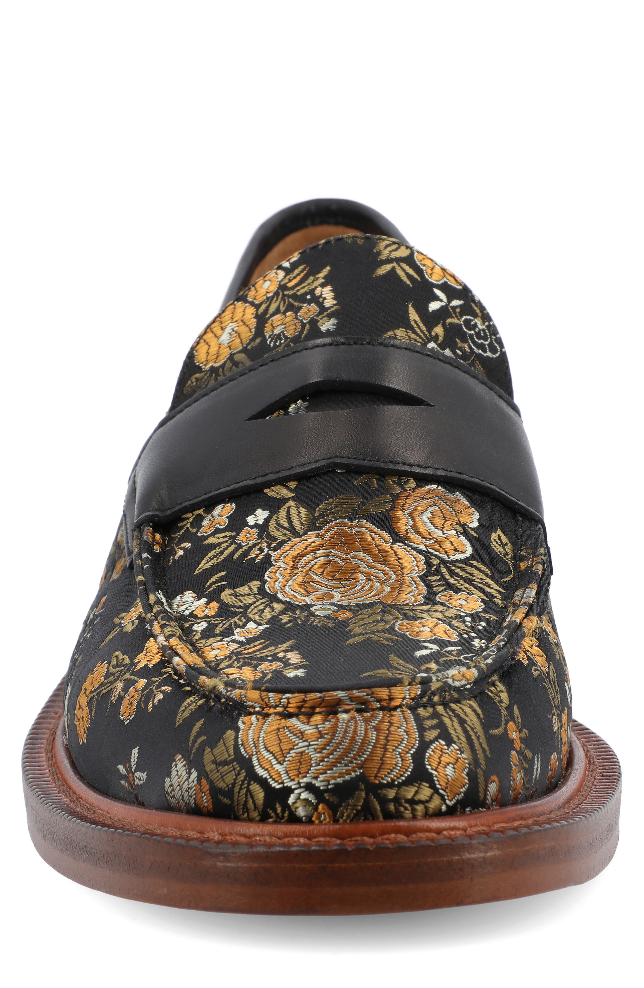 TAFT The Fitz Jacquard Penny Loafer, Alternate, color, 