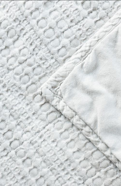 Woven & Weft Waffle Weave 3-piece Quilt Set In Gray