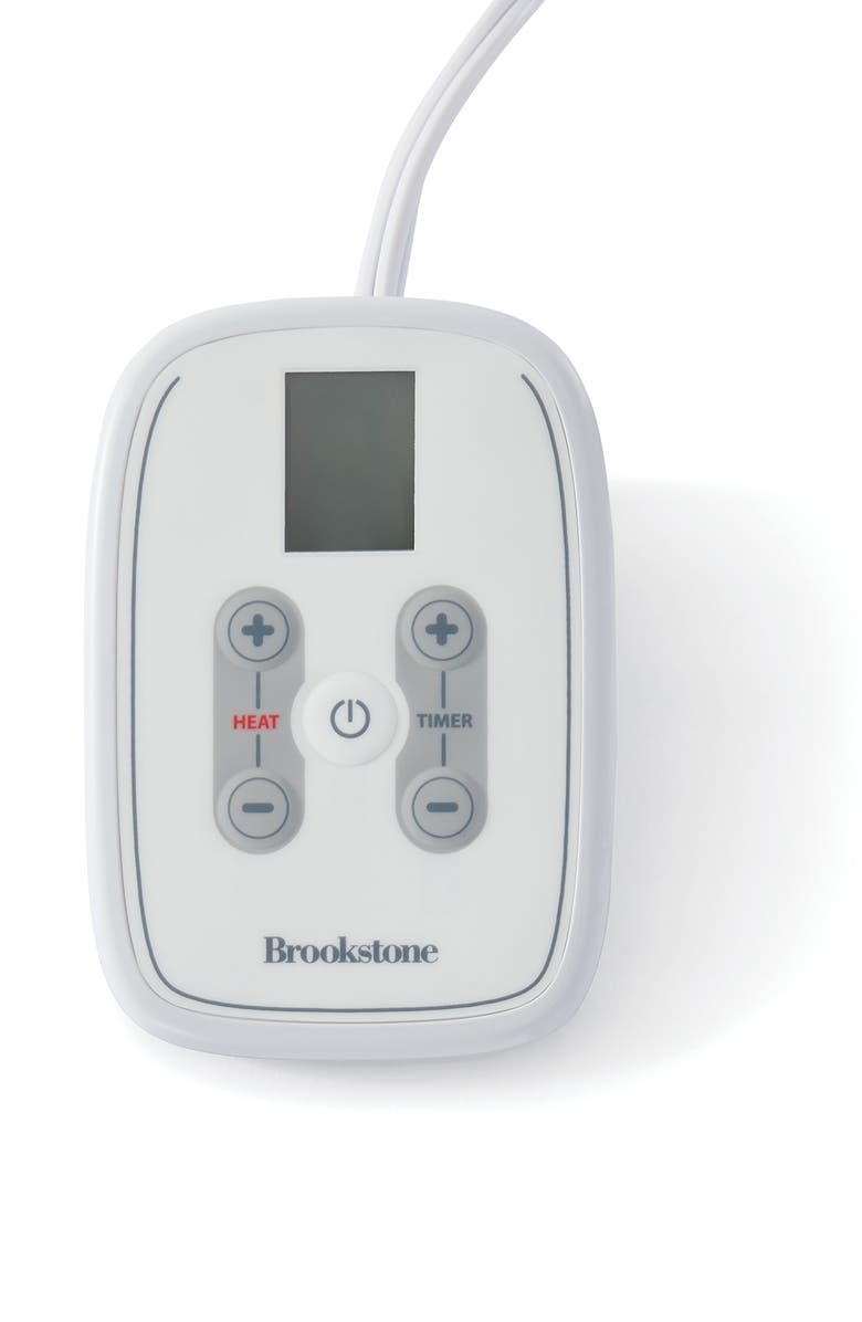 BROOKSTONE Heated Mattress Pad, Alternate, color, White