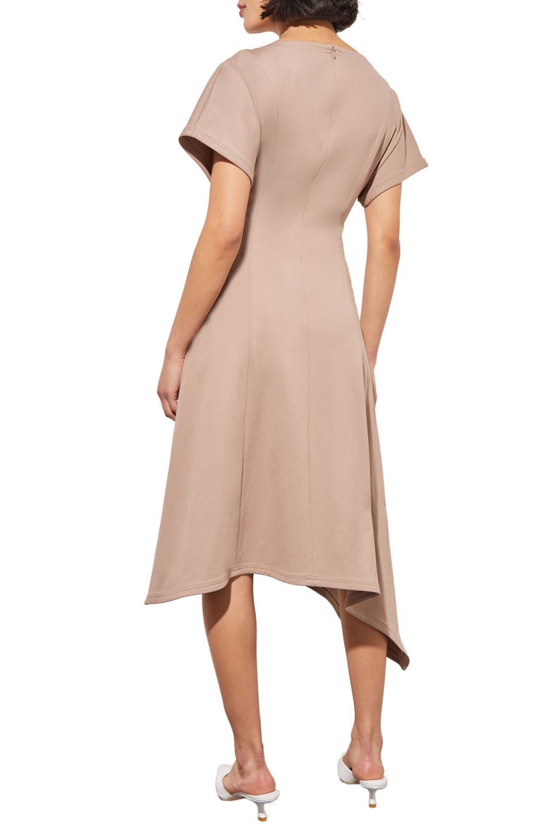 Asymmetric Midi Dress, Alternate, color, JAVA