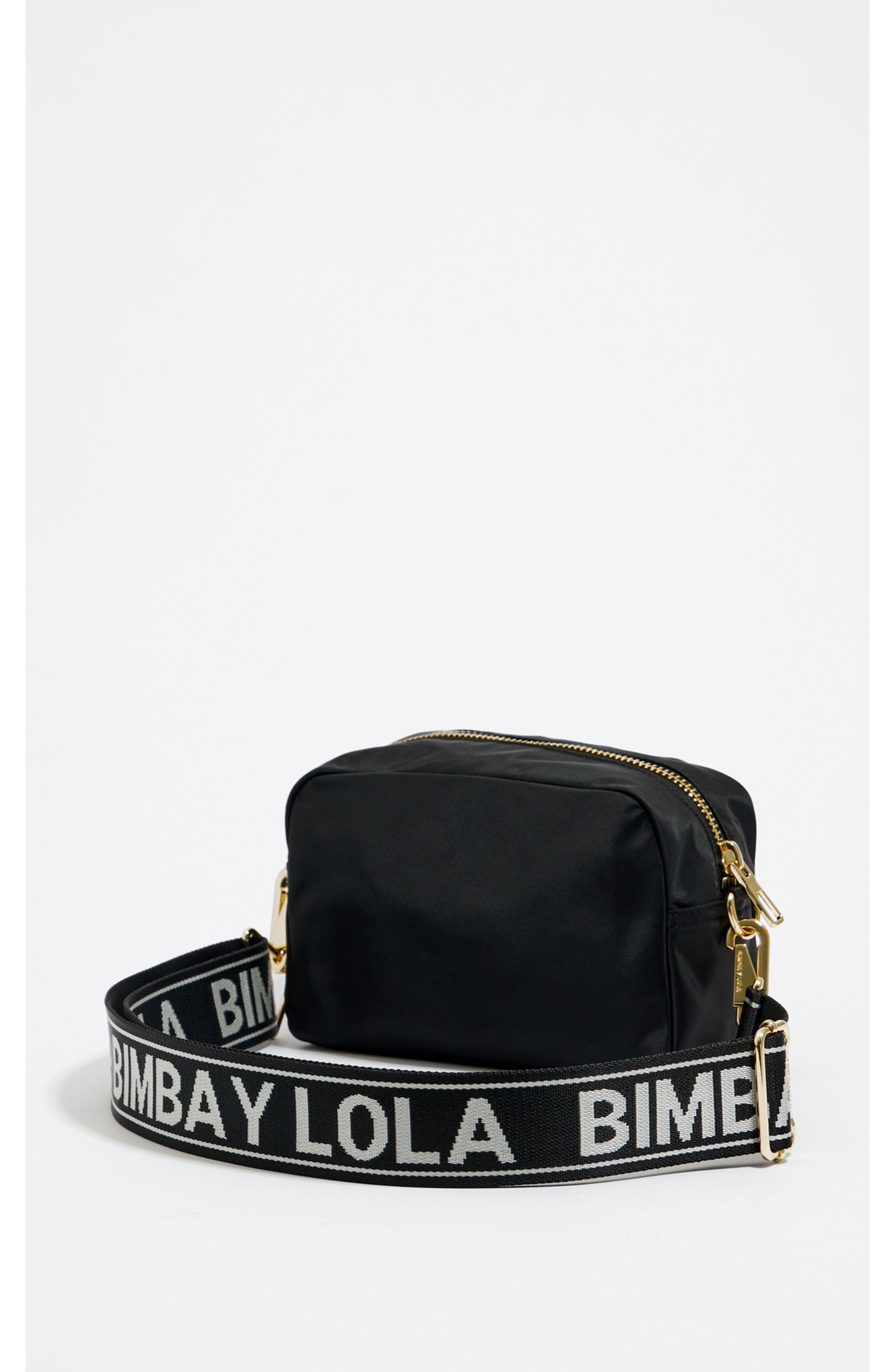 Bimba y Lola Crossbody Nylon Bag, Alternate, color, Black