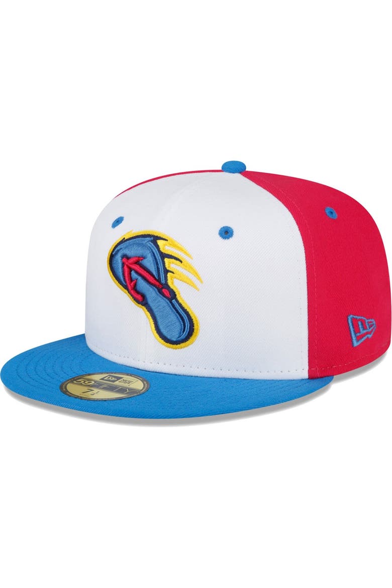 Men's New Era White/Blue San Antonio Missions Copa De La Diversion 59FIFTY Fitted Hat, Main, color, White