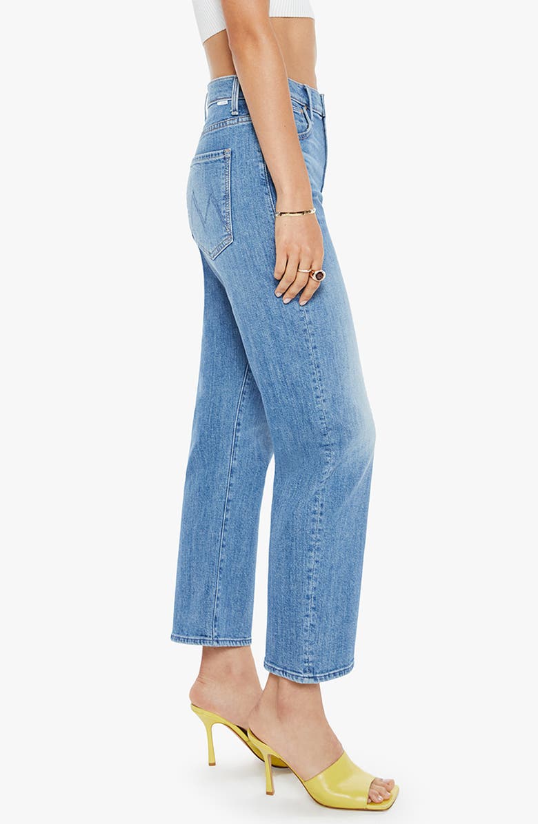 MOTHER The Ditcher Zip Crop Straight Leg Jeans, Alternate, color, 