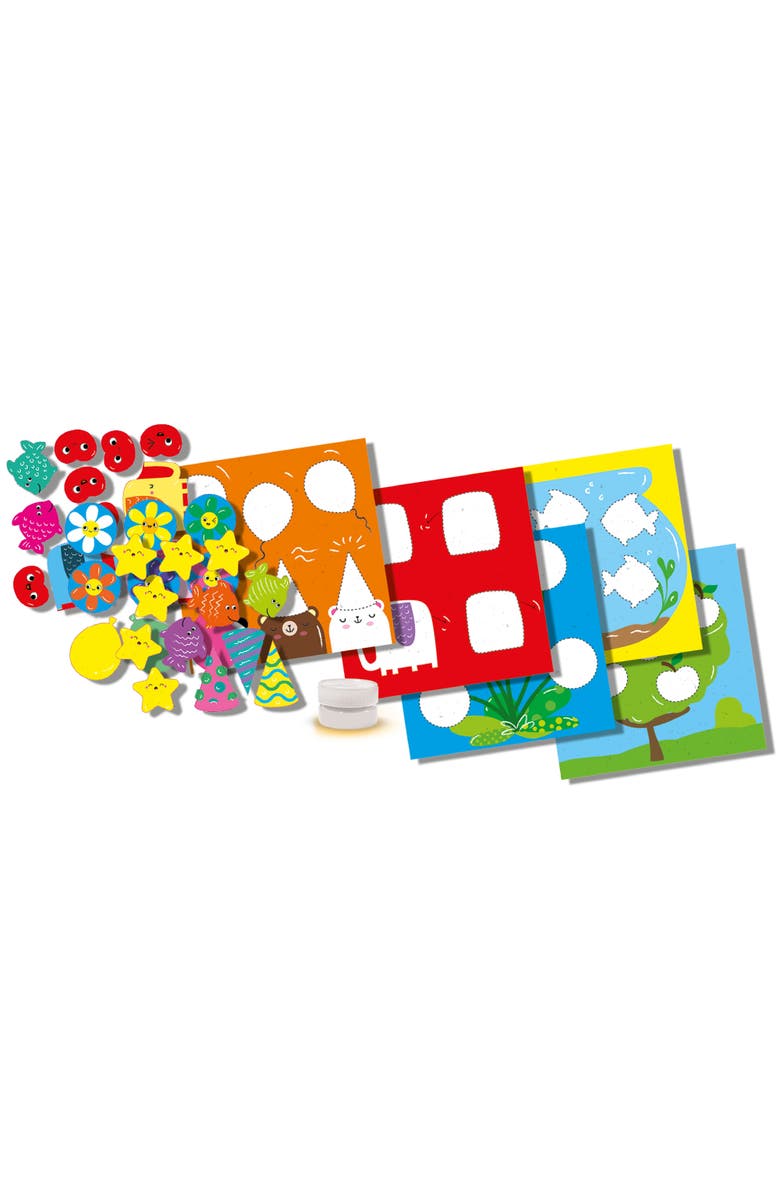 SES Creative My First Sticking Shapes, Shape Placing Activity, Kids 1+, Alternate, color, Multicolored