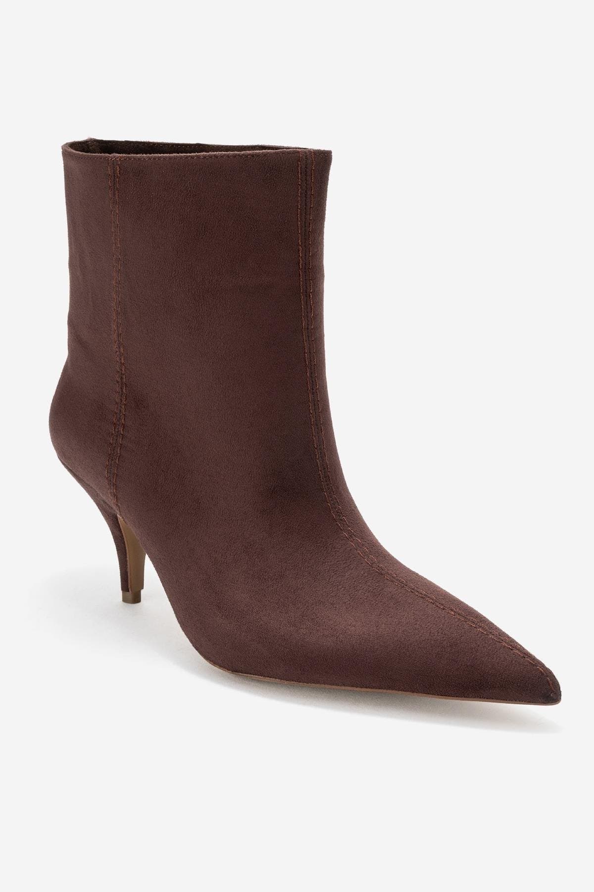  Brown Suede Faux Leather