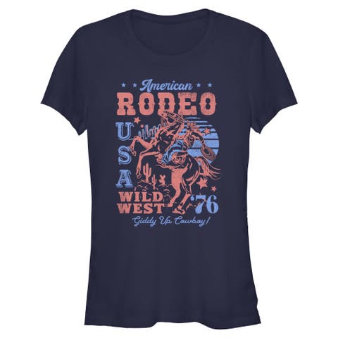 Juniors Lost Gods American Rodeo Wild West T Shirt