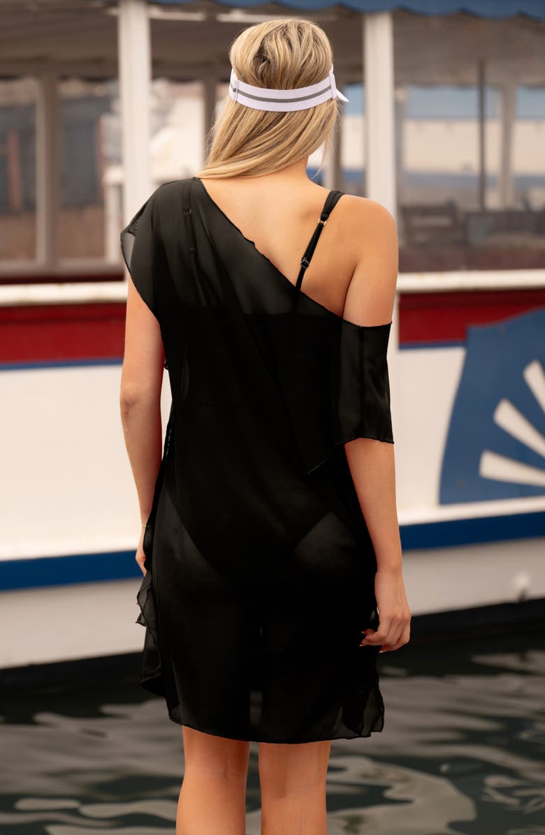 BCA by Rebecca Virtue Mesh Cover-Up Tunic, Alternate, color, Black