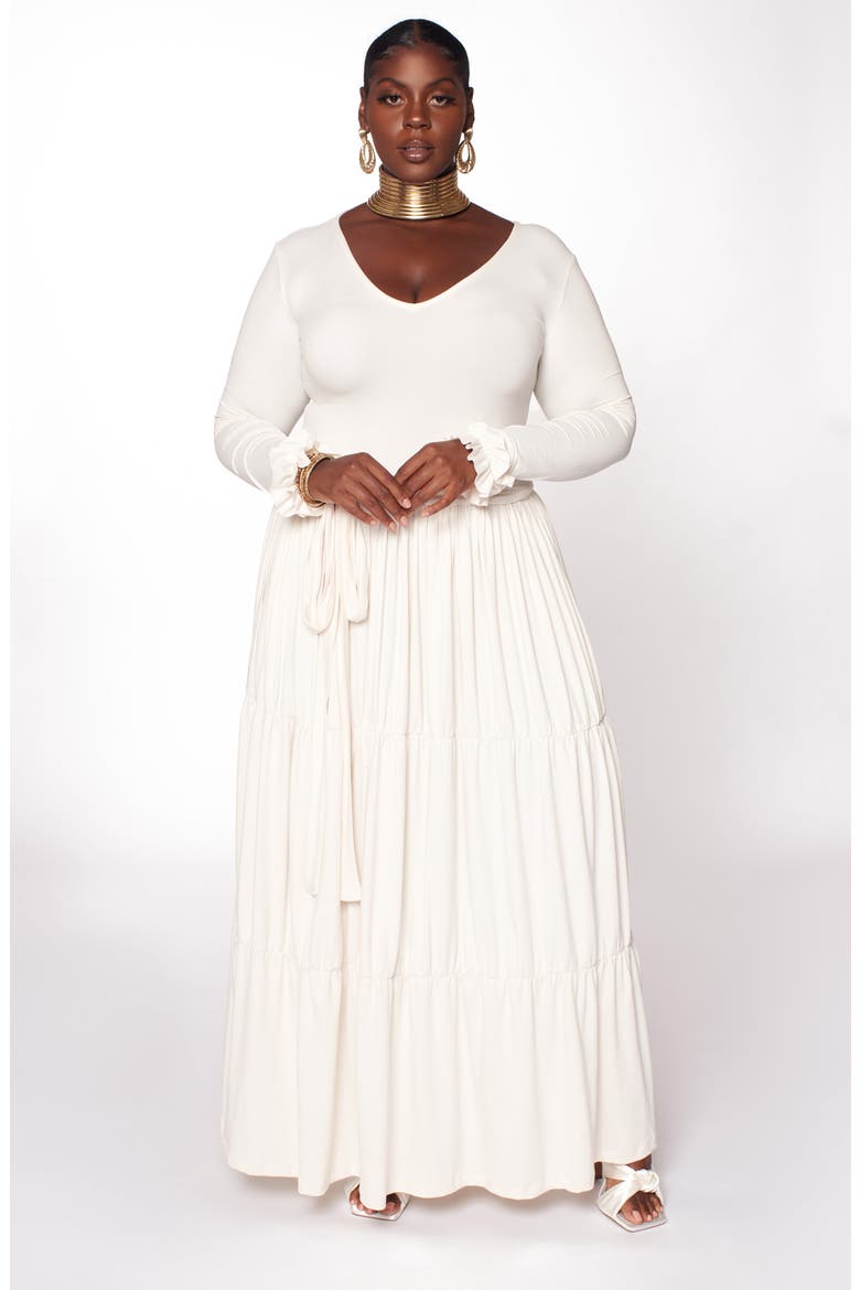 Blissful Long Sleeve Maxi Dress, Alternate, color, IVORY