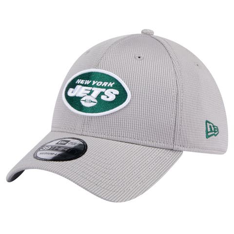 Men's New Era Gray New York Jets Active 39THIRTY Flex Hat