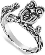 SAMUEL B. Sterling Silver Owl Ring
