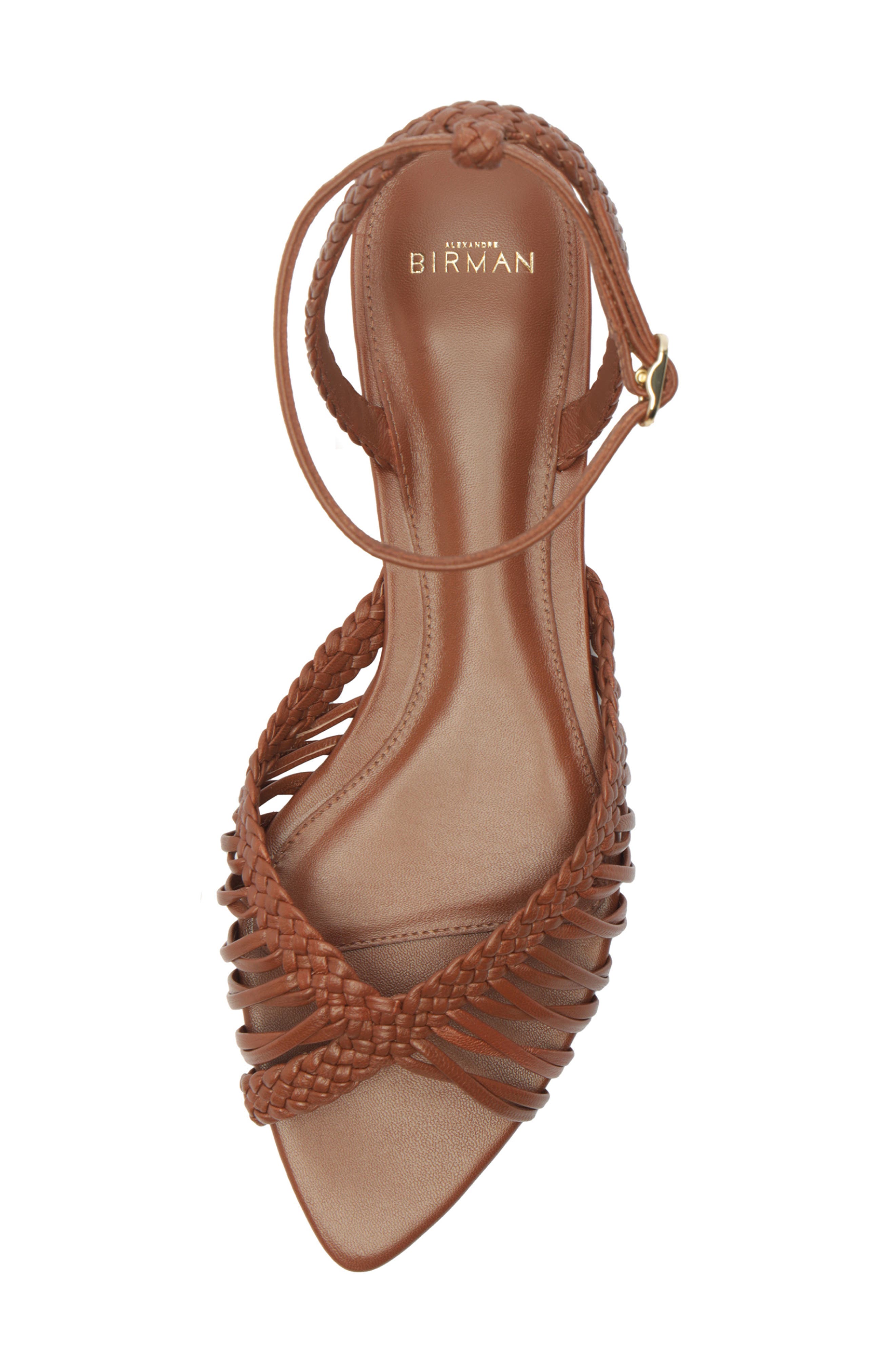 Alexandre Birman Agatha Ankle Strap Sandal, Alternate, color, Chocolate Fondue