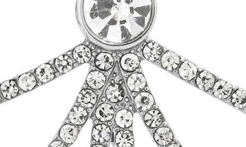 Baublebar Madeline Crystal Bow Drop Earrings In Silver