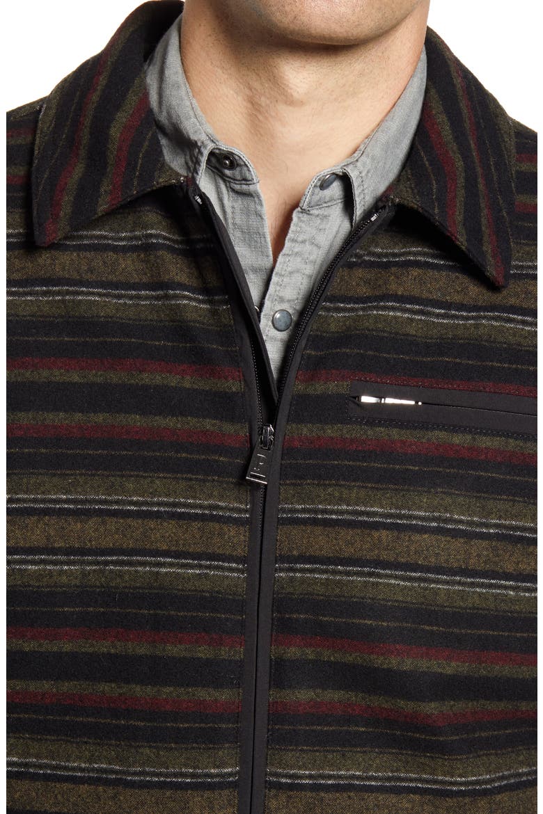 Mt. Hood Stripe Jacket, Alternate, color, BLACK/ OLIVE STRIPE