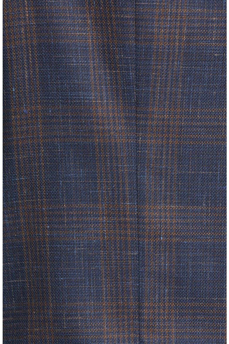 Milano Easy Classic Fit Plaid Sport Coat, Alternate, color, BLUE