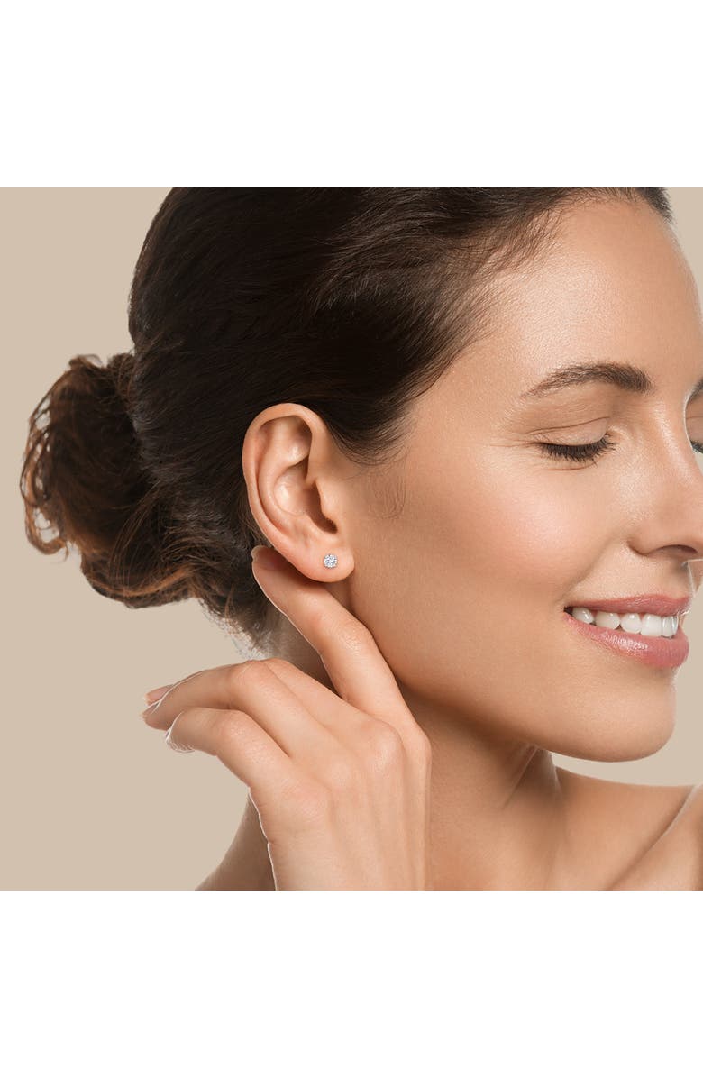 LuvMyJewelry Seraph 0.25 Ct TW Lab Grown Round Diamond Studs 14K Gold Earrings, Alternate, color, 14K White Gold