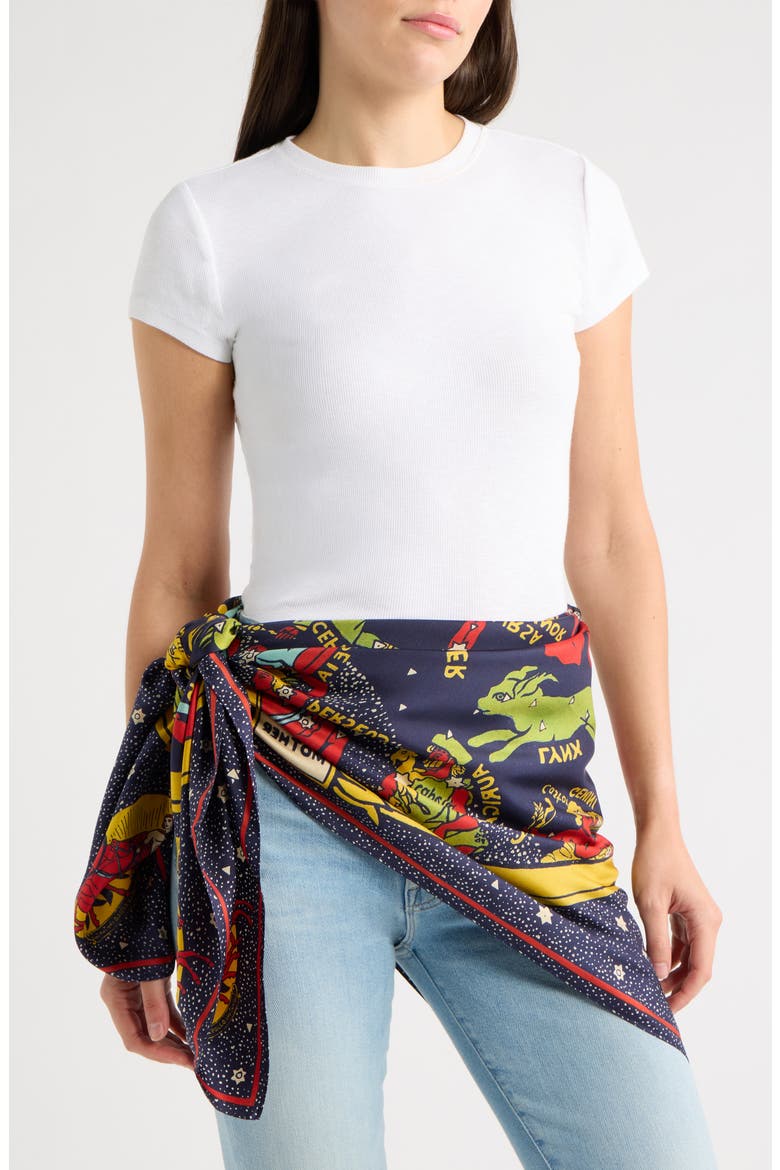 The Scarf It Up Silk Scarf, Alternate, color, COSMOS