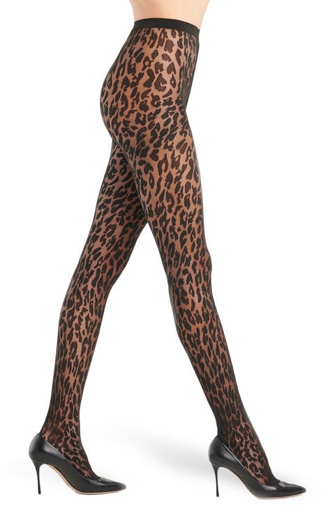 Josey Leopard Pattern Tights