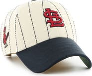 '47 Men's '47 x Rawlings Natural/Navy St. Louis Cardinals Pinstripe Clean Up Adjustable Hat
