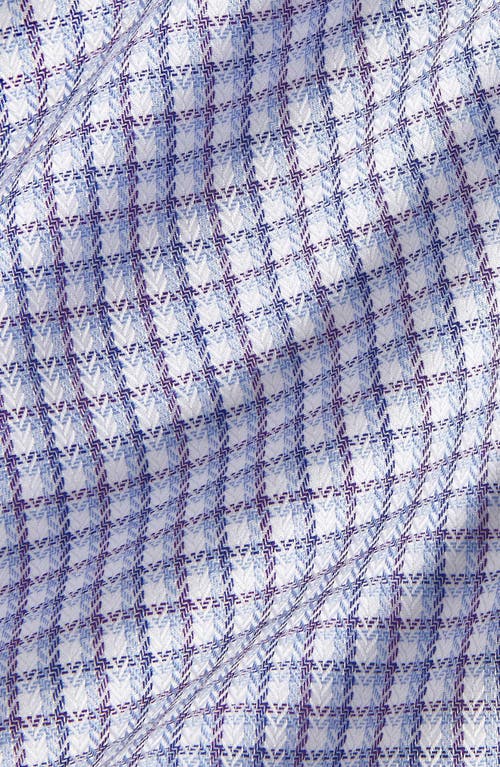 David Donahue Trim Fit Shadow Check Pima Cotton Dobby Dress Shirt In Multi