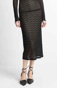 Vince Lace Midi Skirt