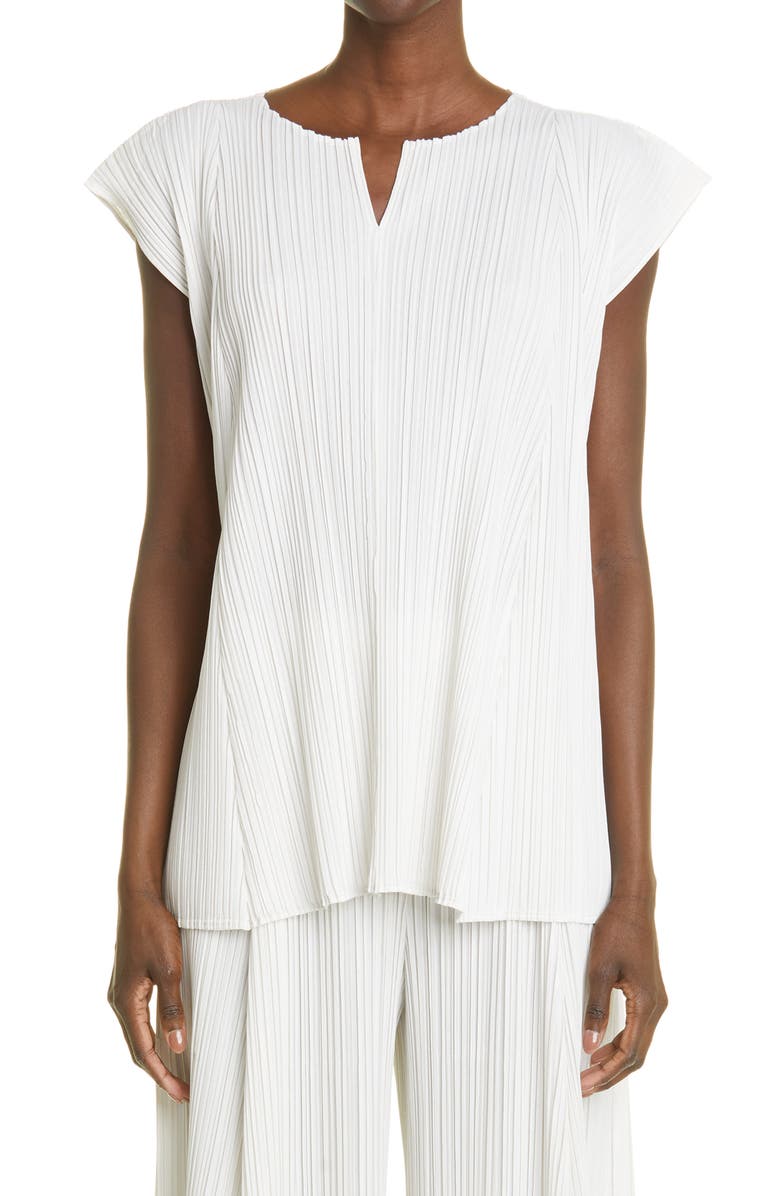 Pleats Please Issey Miyake Mellow Pleated Blouse, Main, color, 