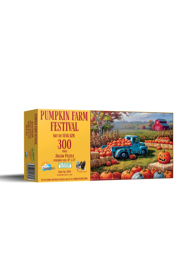 Pumpkin Farm Festival 300 piece Jigsaw Puzzle for Adults, Main, color, Multicolor