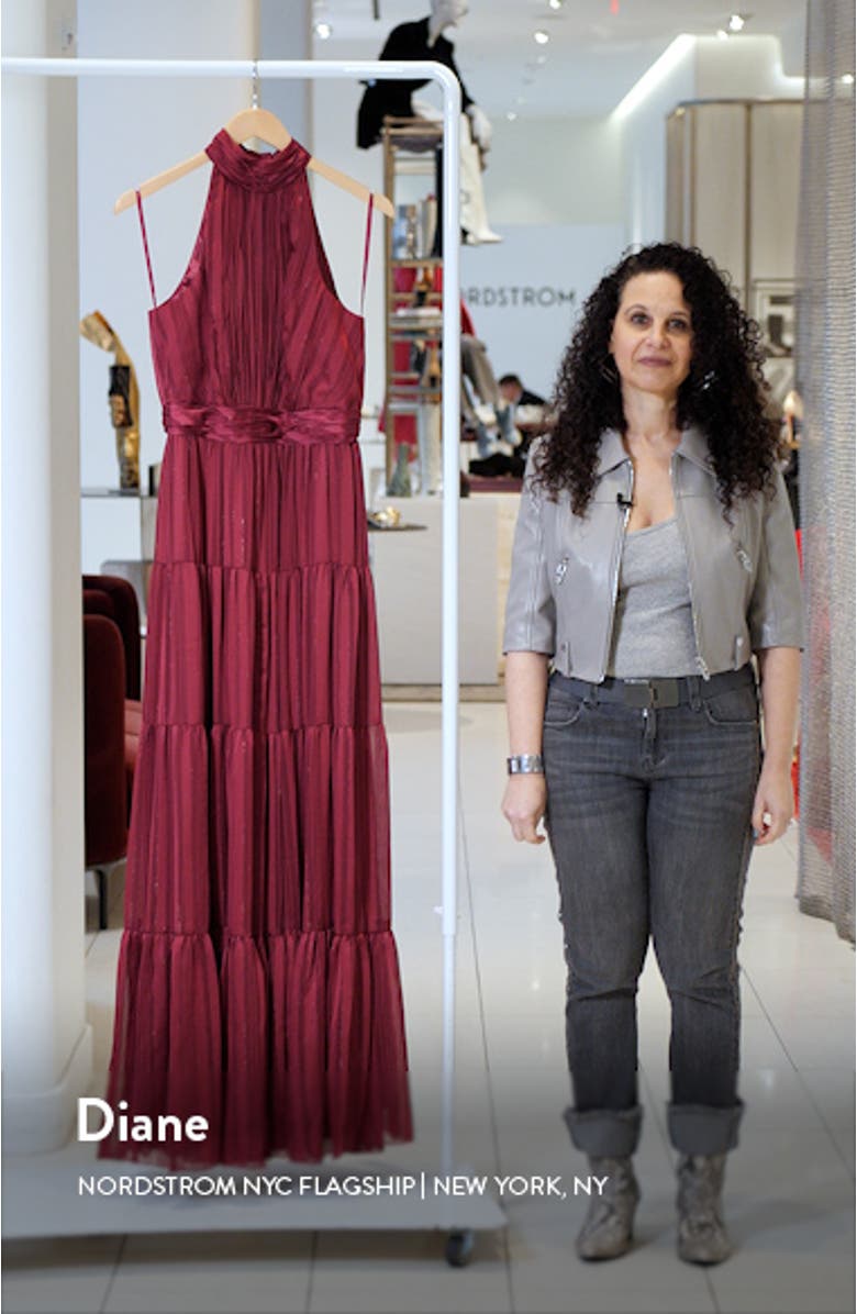 Bow Back Tiered A-Line Gown, sales video thumbnail