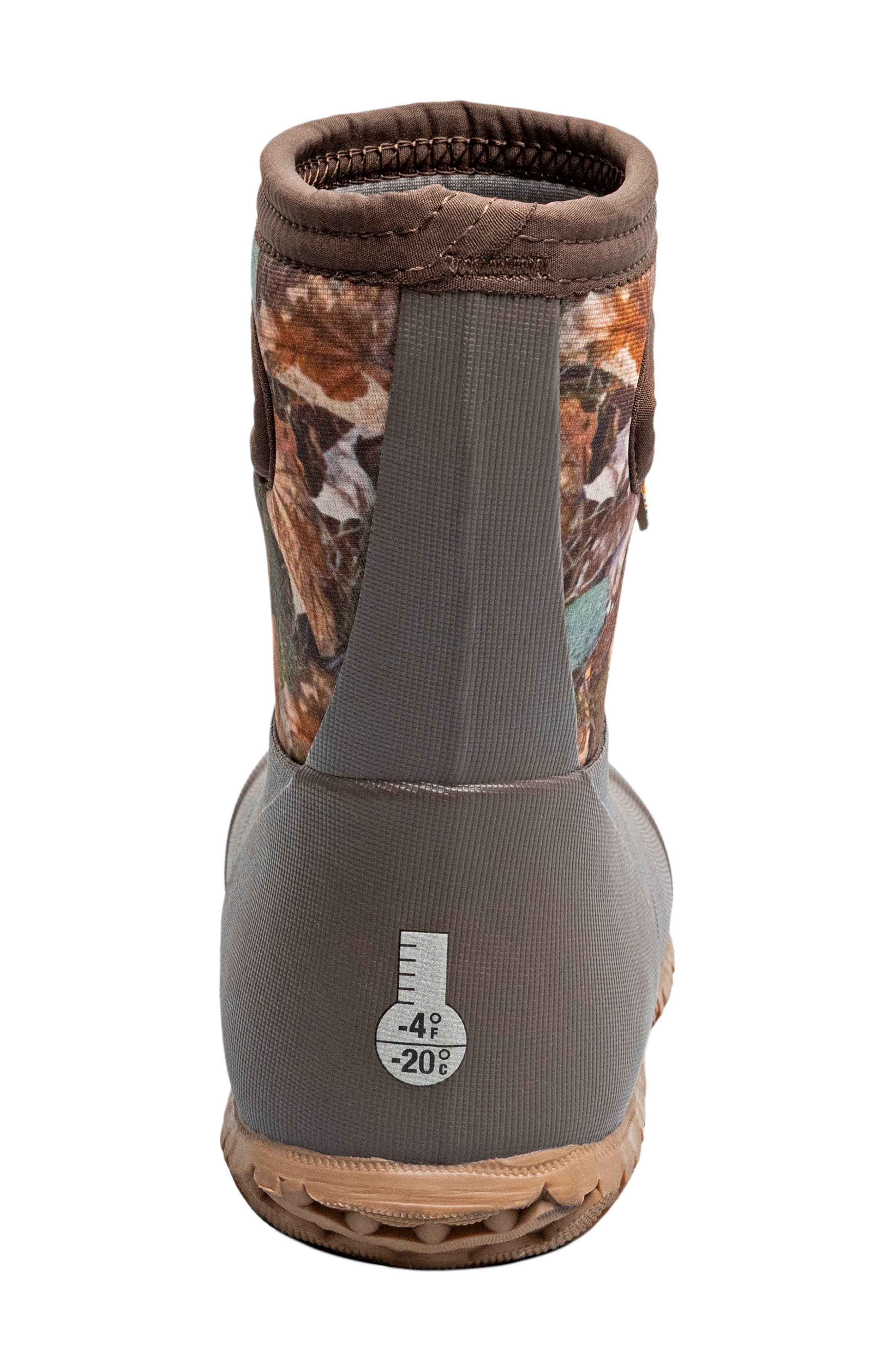 Kids' Urban Roamer Camo Waterproof Rain Boot, Alternate, color, BROWN CAMO