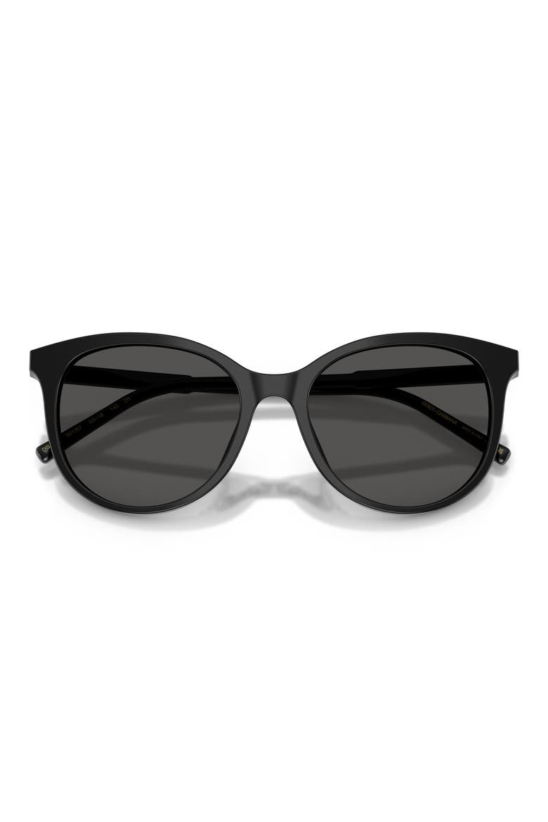 55mm Phantos Sunglasses, Alternate, color, BLACK / DARK GREY