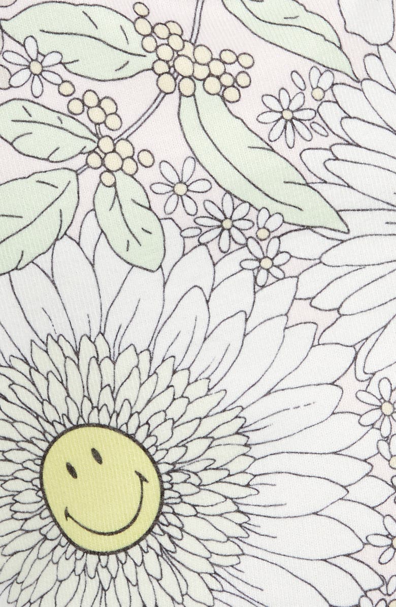 PJ Salvage Smiley Blooms Pajama Shorts, Alternate, color, 